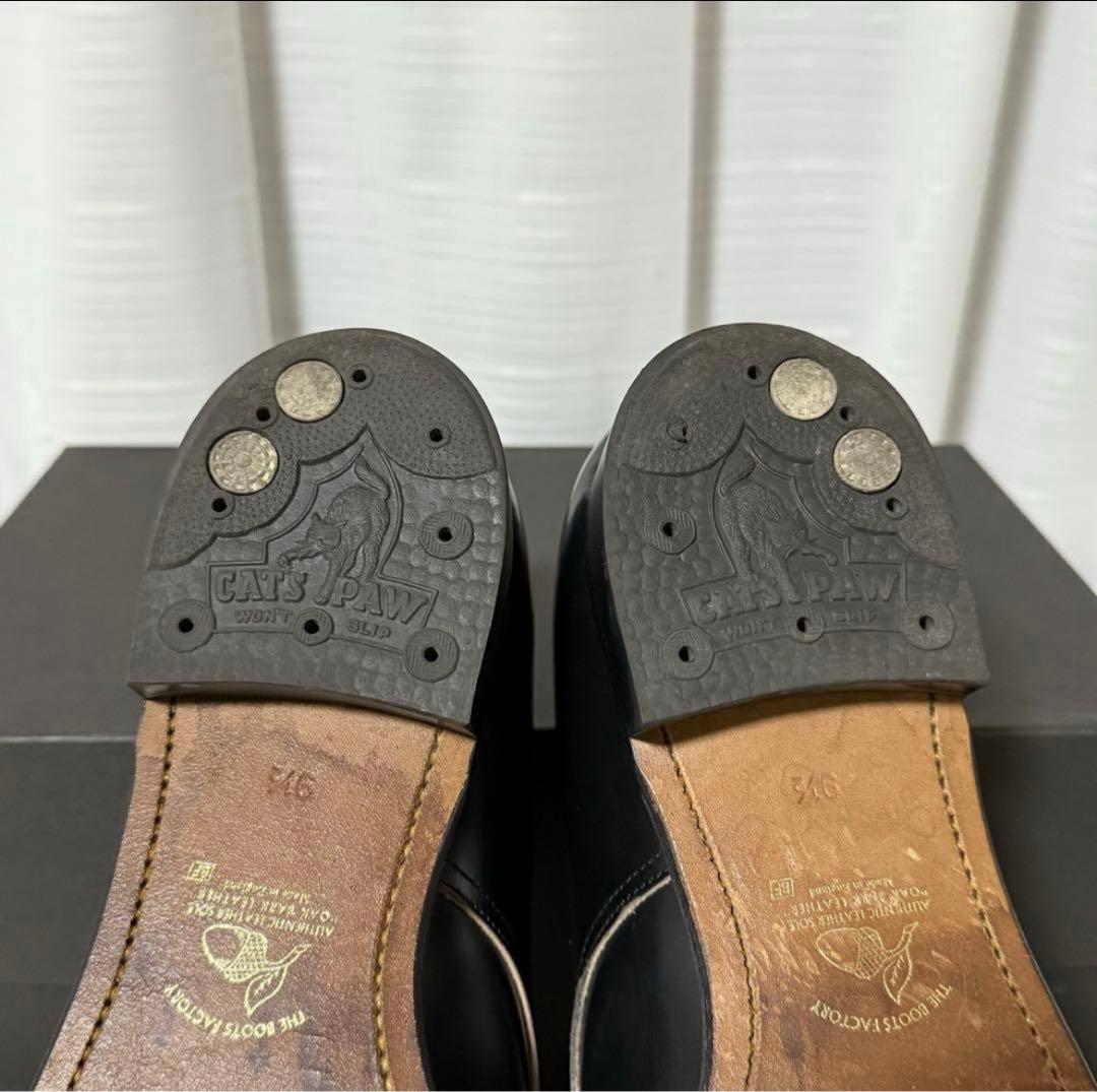 ローリングダブトリオ　マスターピース　ブラック　プレーントゥ サービスシューズ