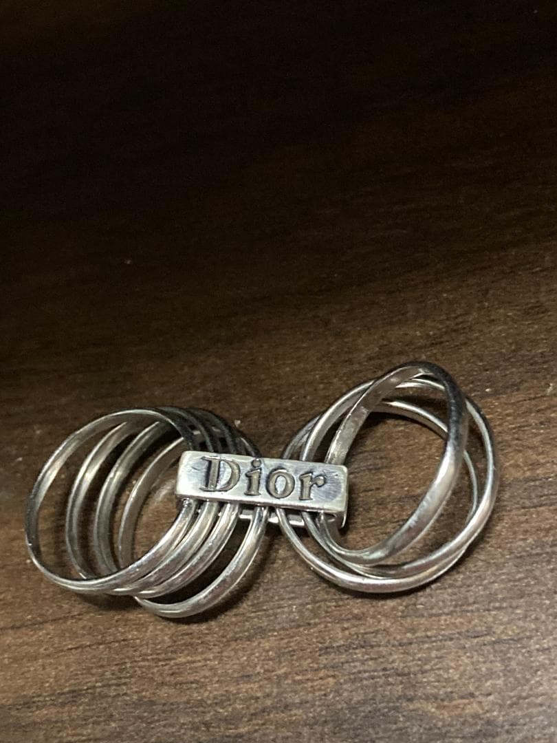 美品 Dior ディオール 7連 リング 指輪 シルバー 925 15号