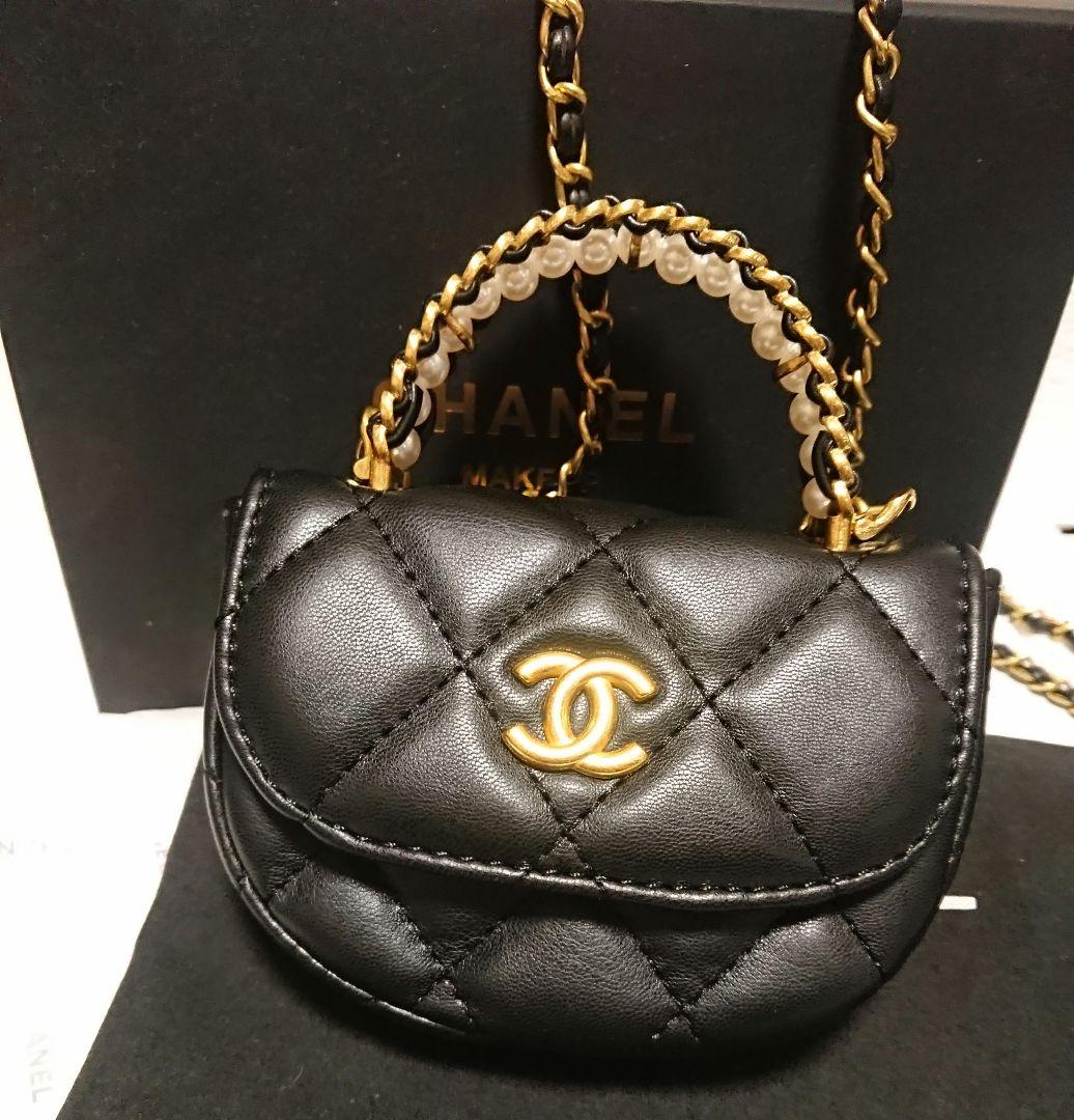 ☆CHANEL 持ち手パールデザイン ショルダーバッグ☆