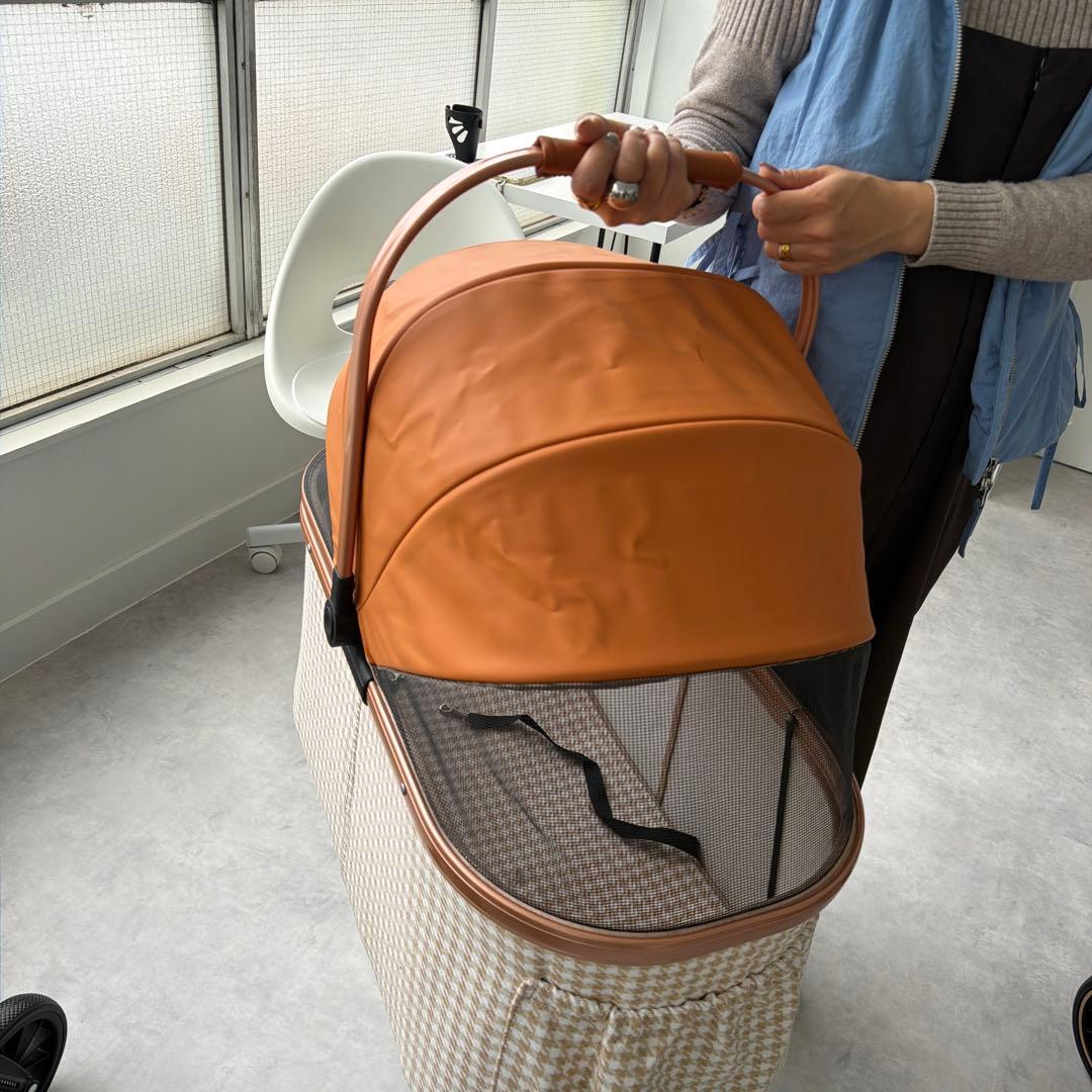 開封済み 少し大きめペットカート 折りたたみ可能 30kgまで 中型犬 多頭飼い