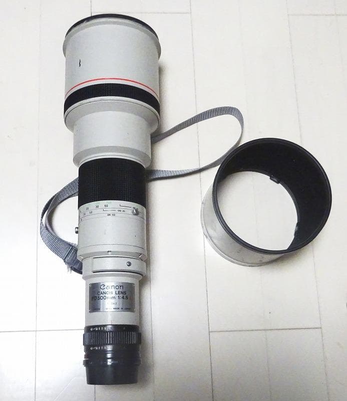 CANON FD500mm F4.5L　EFマウント変換コンバータつき