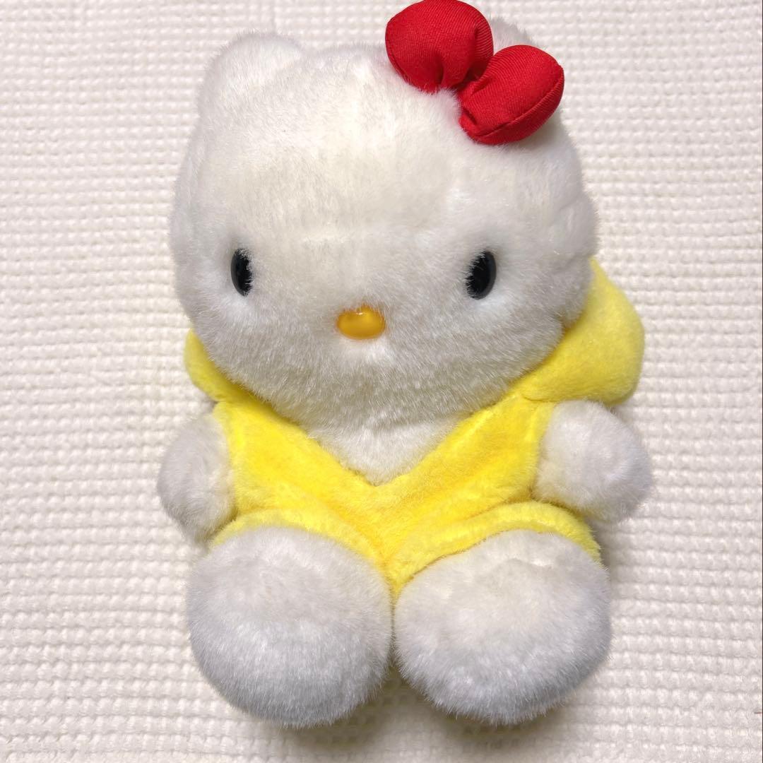 【希少】 ハローキティ ぬいぐるみ ひよこ 平成レトロ