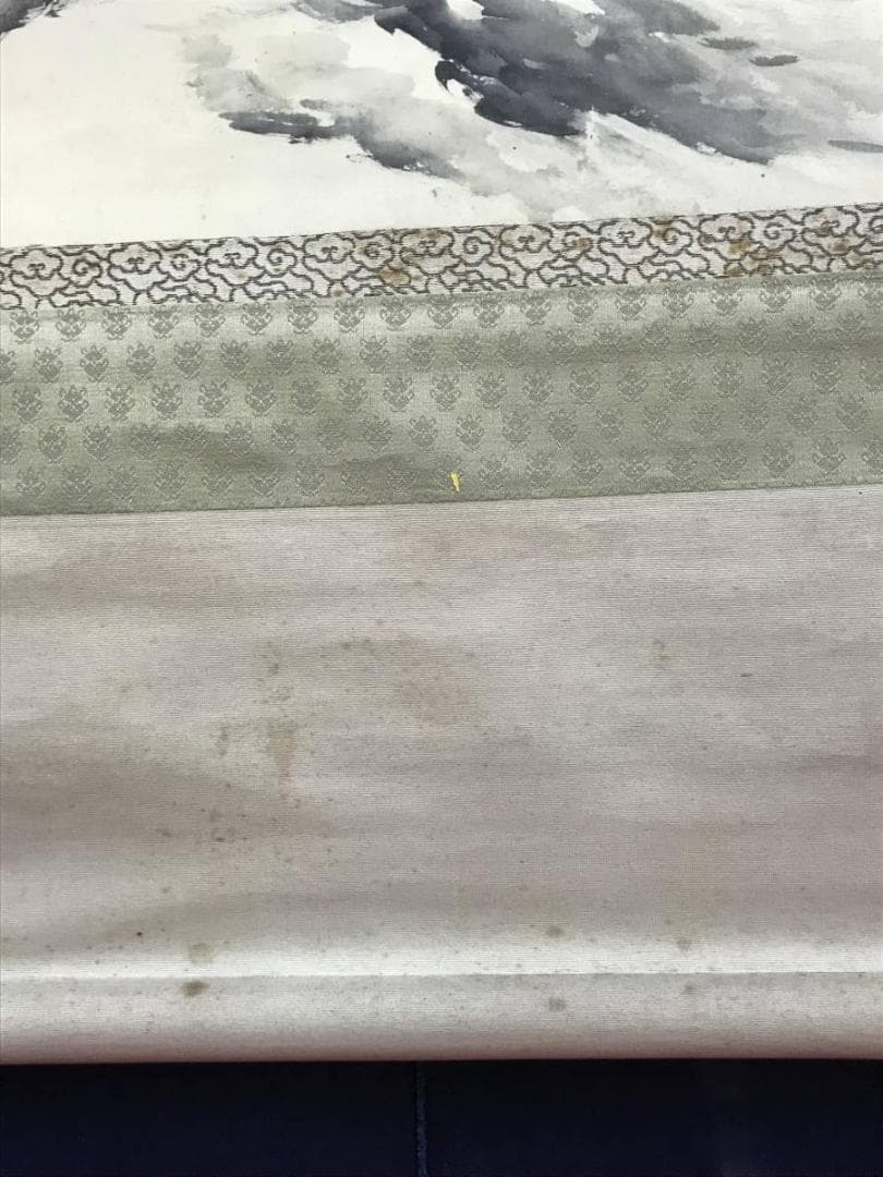 【真作】楠堂/猛虎図/トラ図/掛軸/名家伝来/AC-569