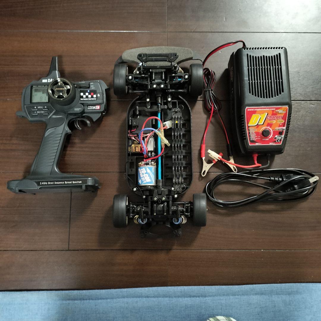 タミヤ TT01 シャーシ、サンワ MX-3G プロポ セット