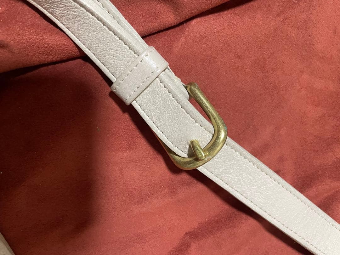 【最最安値】希少品　1990s COACH オフホワイト ショルダーバッグ