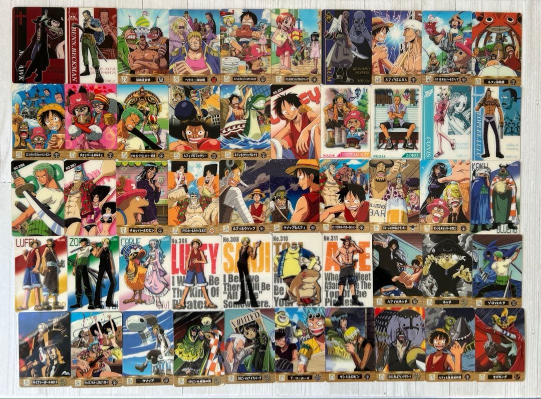 ワンピース 海賊王グミカード まとめ売り　50枚セット