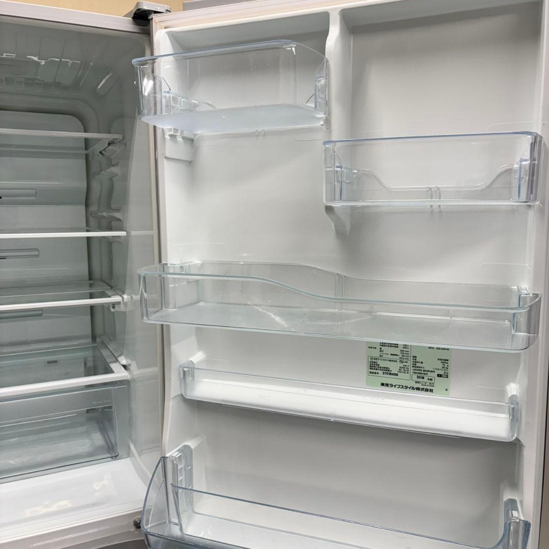 523 東芝 大型冷蔵庫 400L強 右開き 自動製氷 5ドア 大人気　シルバー