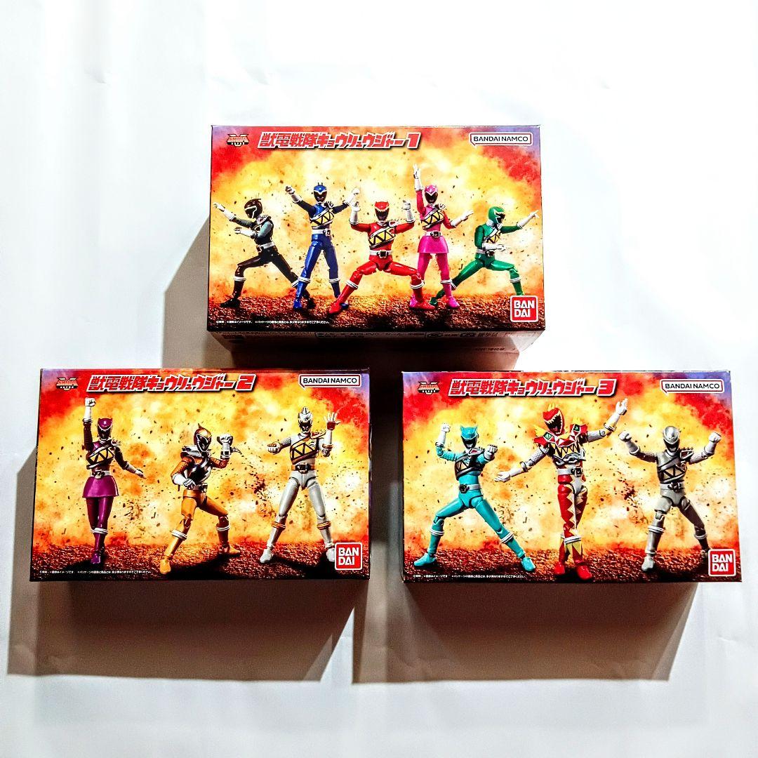 SHODO SUPER 獣電戦隊キョウリュウジャー1·2·3セット　フィギュア