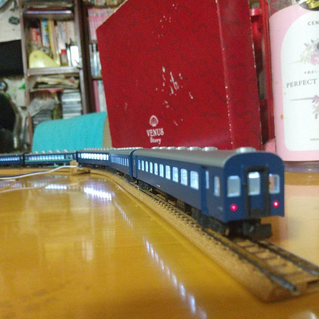 ◆KATOの室内灯つき/旧型客車 急行「かいもん」風 5両 オロ11入り