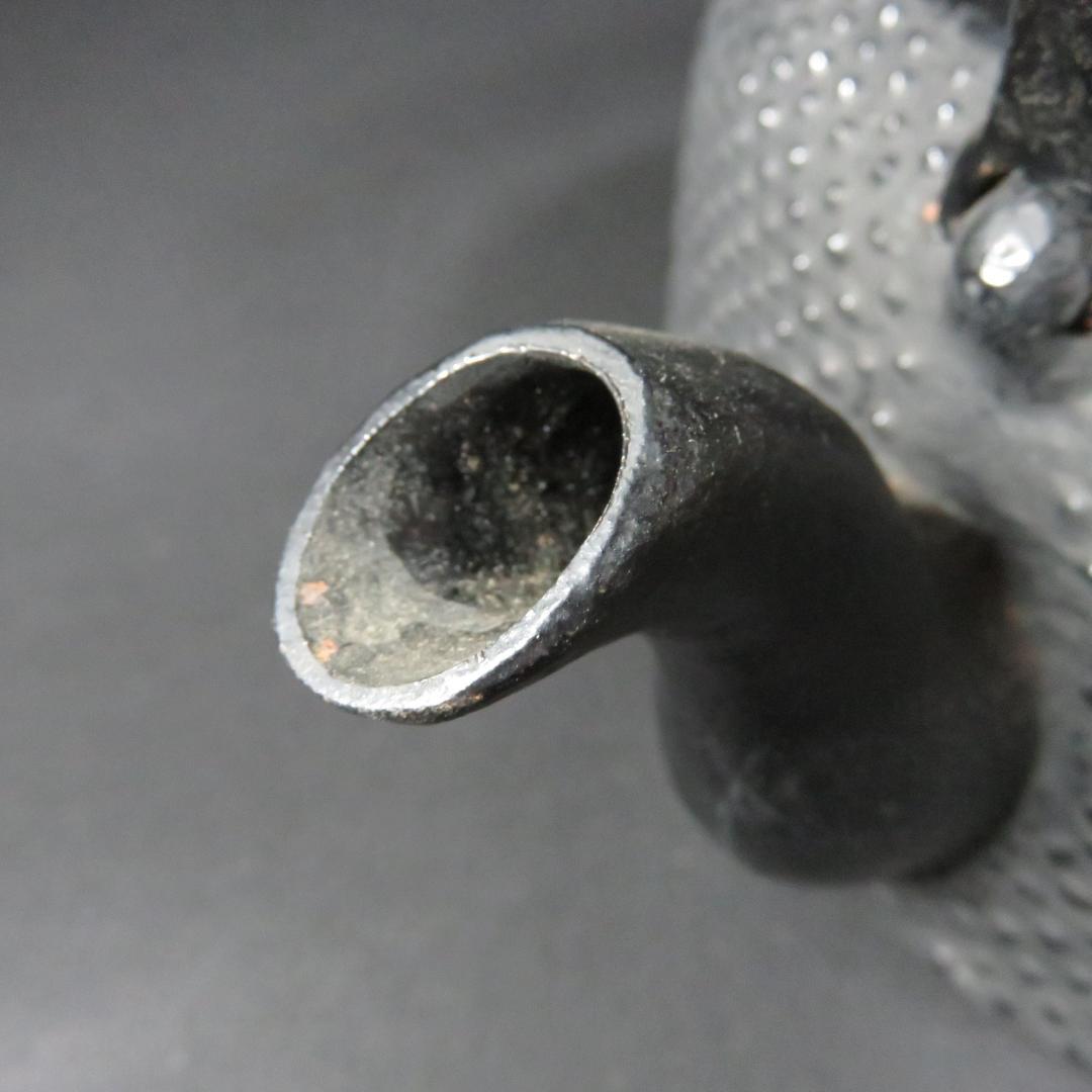 鉄瓶 南部鉄器 新品 取っ手剥がれ 盛栄堂 囲炉裏 茶道具 炉端