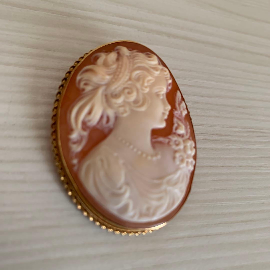 カメオ　ブローチ　ペンダントヘッド