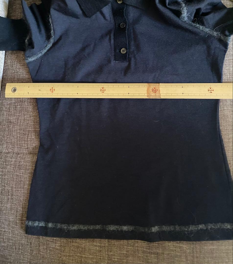 ダークネイビー 半袖ポロシャツ
