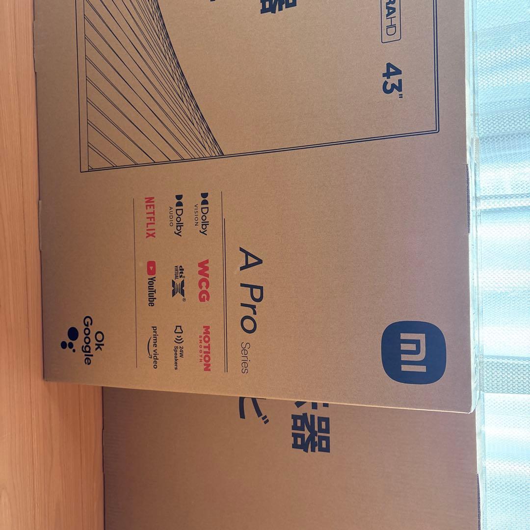 Xiaomi L43M8-A2TWN 43インチ液晶テレビ　2台 単品購入価格