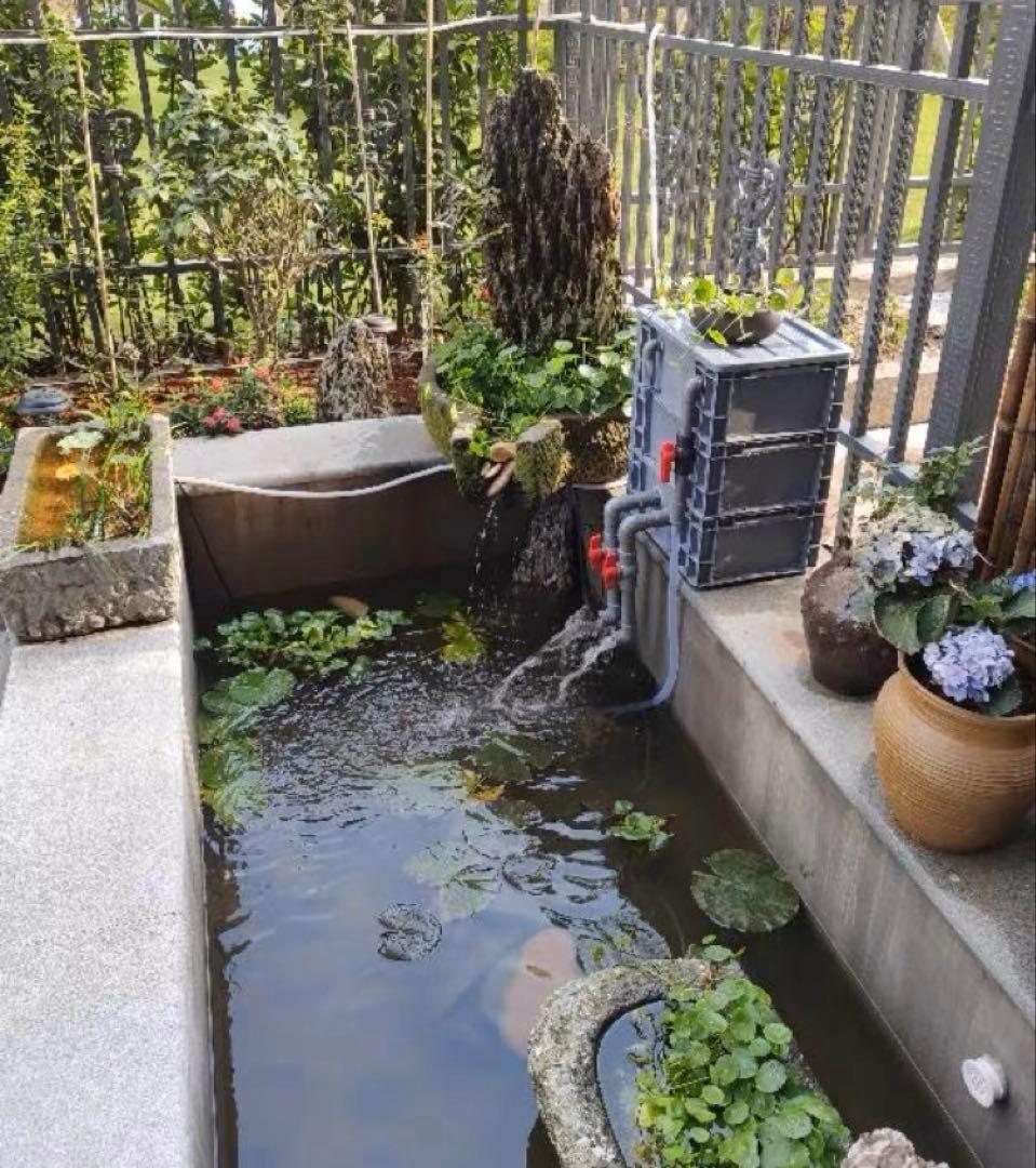 濾過器 45wポンプ付き池フィルター万能濾過装置 池フィルター最高濾過装置大