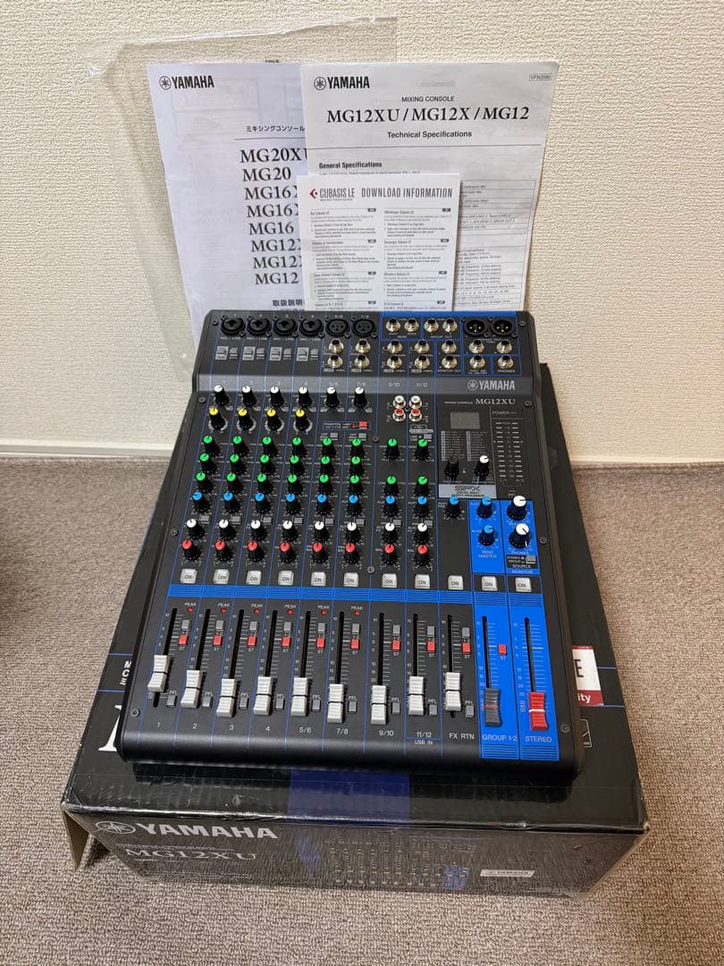 美品! YAMAHA MG12XU 箱付き ミキサーミキシングコンソール