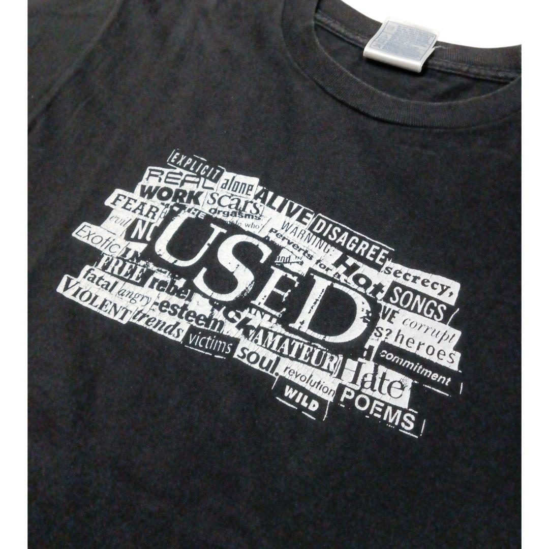 THE USED テキストデザイン バンドTシャツ S 黒