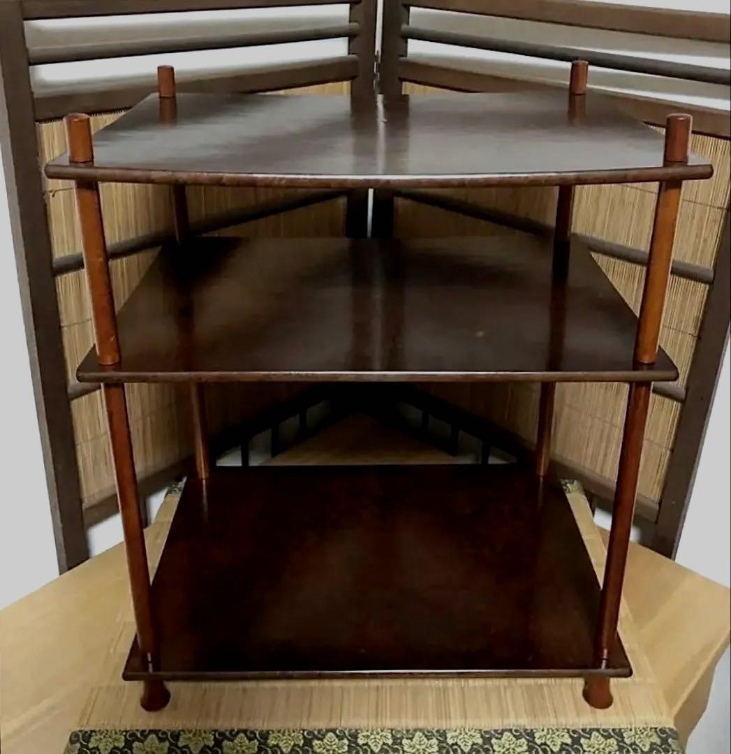 時代 高級 樟木の藤棚 組立式 桐箱付き 茶器 煎茶 道具