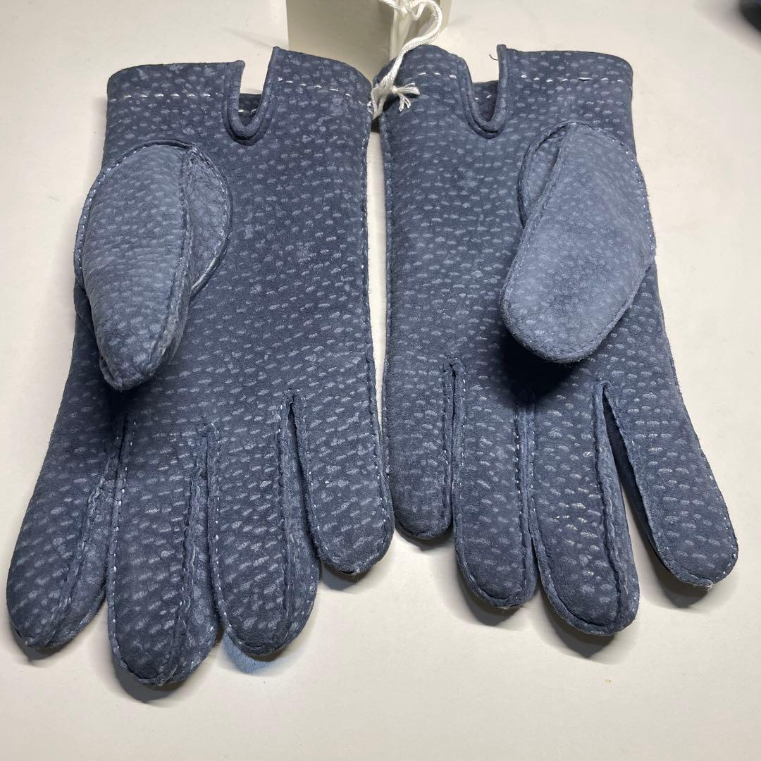 MEROLA カピバラ革 ネイビー（紺色）ライニング：ラパン（うさぎ毛）サイズ８