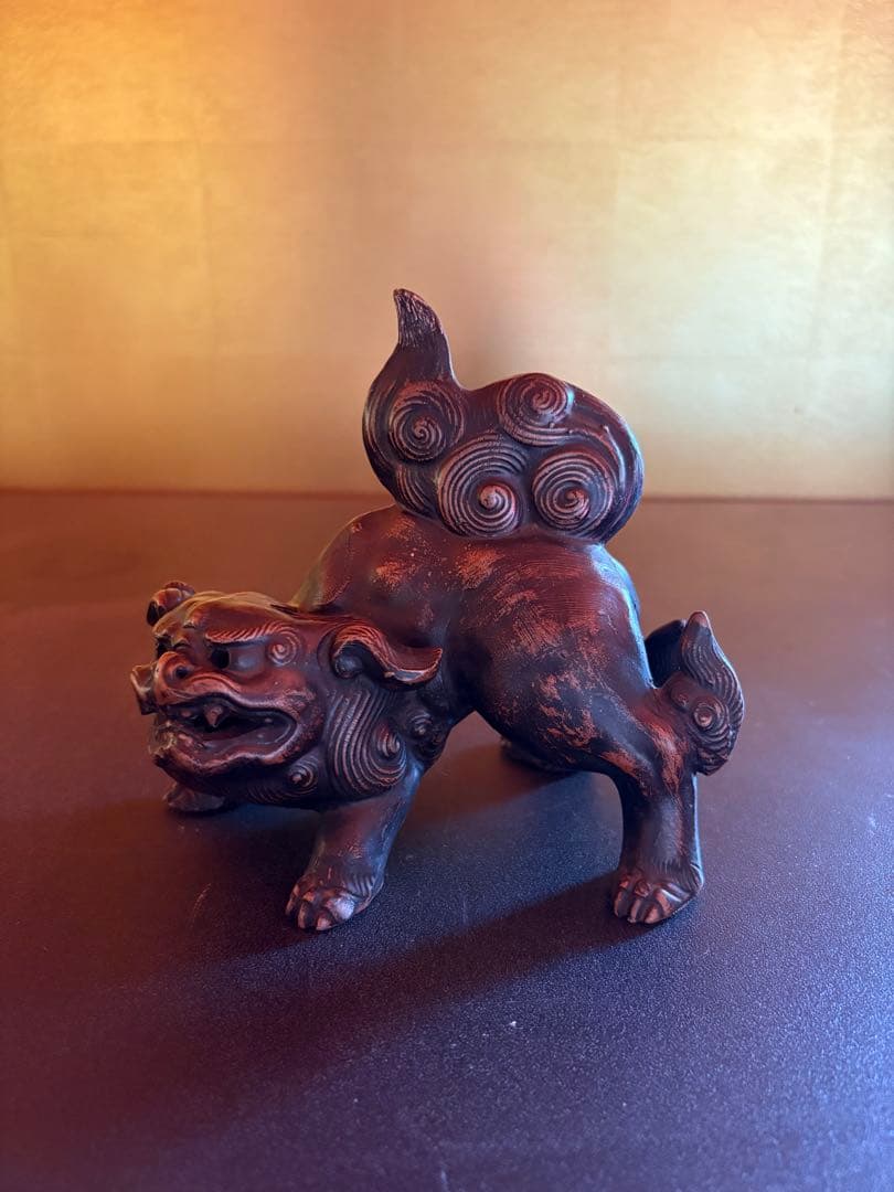 獅子　置物