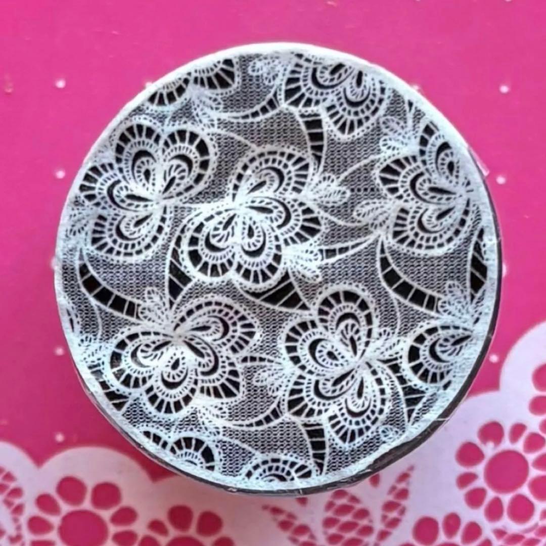 PET 黑白蕾丝背景 6cm×5m 海外マスキングテープ　海外マステ　レース