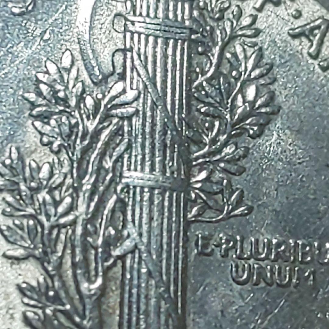 「1921年-D 」マーキュリー・ダイム 銀貨 【フルステップ・バンズ】【美品】