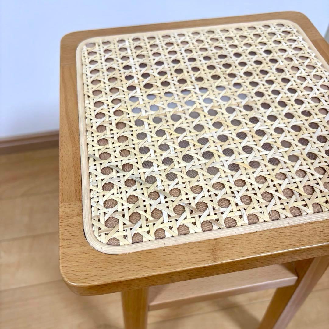弘益 ラタン スツール 飾り棚 サイドテーブル