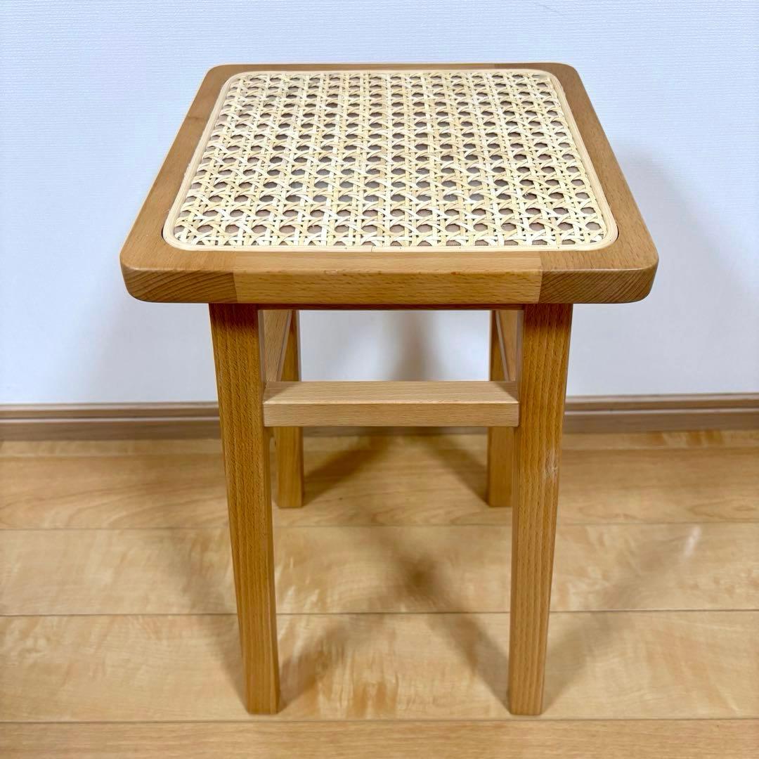 弘益 ラタン スツール 飾り棚 サイドテーブル