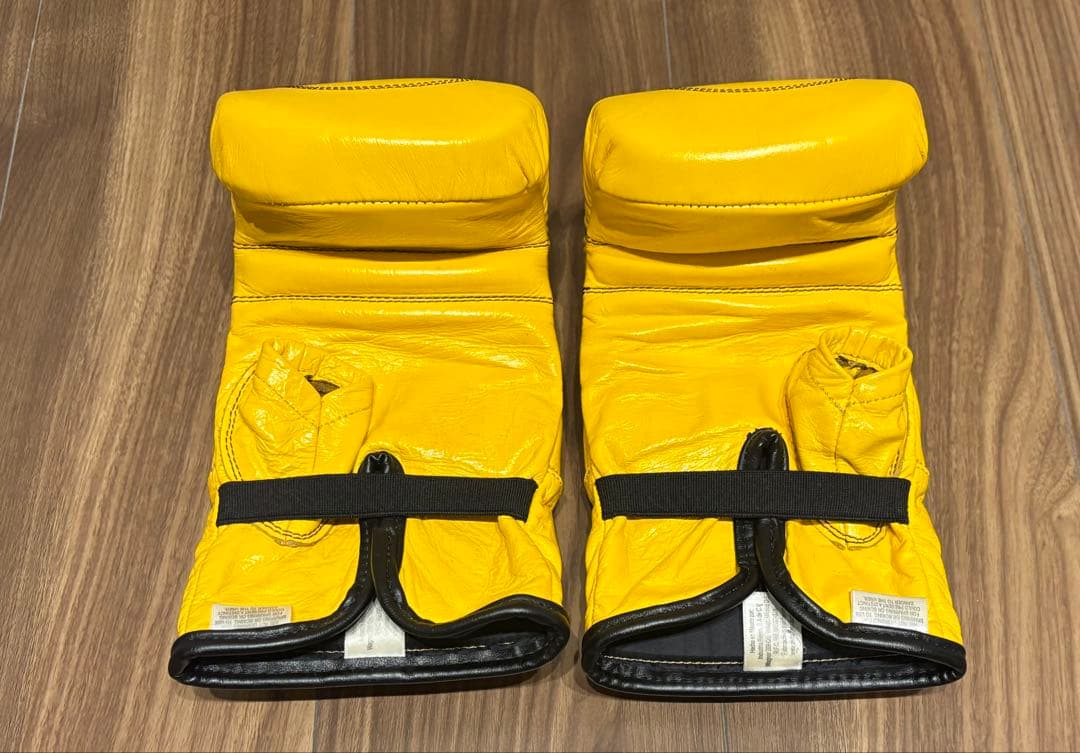 レイジェス　Reyes バッグ打ち用グローブ(ゴム式) Lサイズ　イエロー