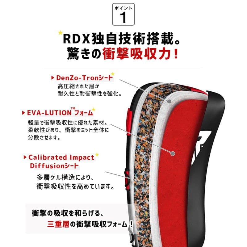 RDX アールディーエックス APR T1U キックミット 黒/青