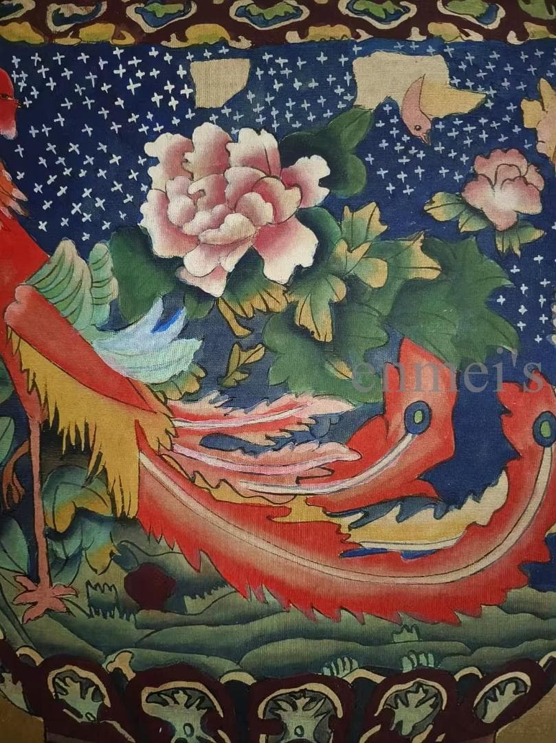 中国古美術 近代 絹本手描き 郎世寧 博古瓶図 三尺 牙軸 肉筆 古玩 中堂画