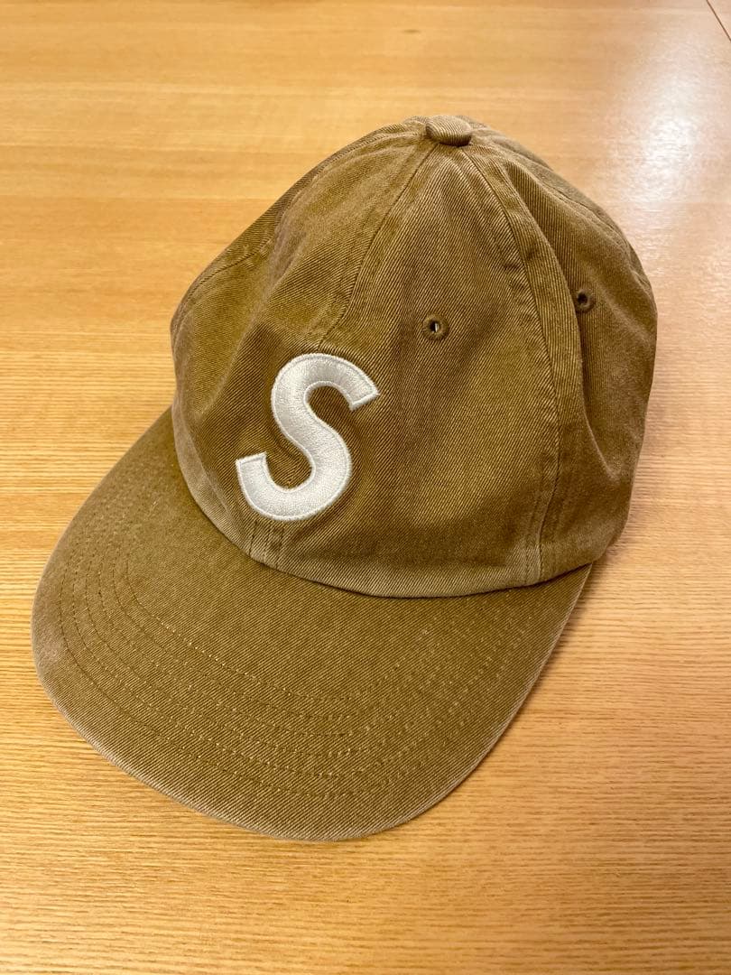 帽子 Supreme Pigment Canvas S Logo 6-Panel