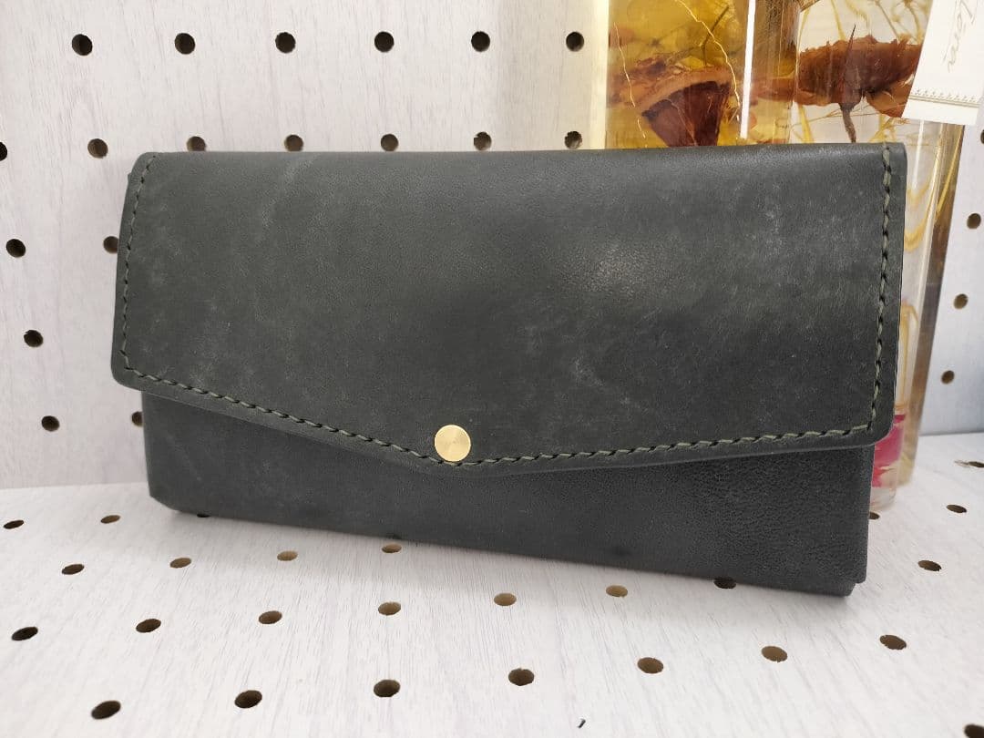 キャッチャー財布　本革財布　ハンドメイド　ケース