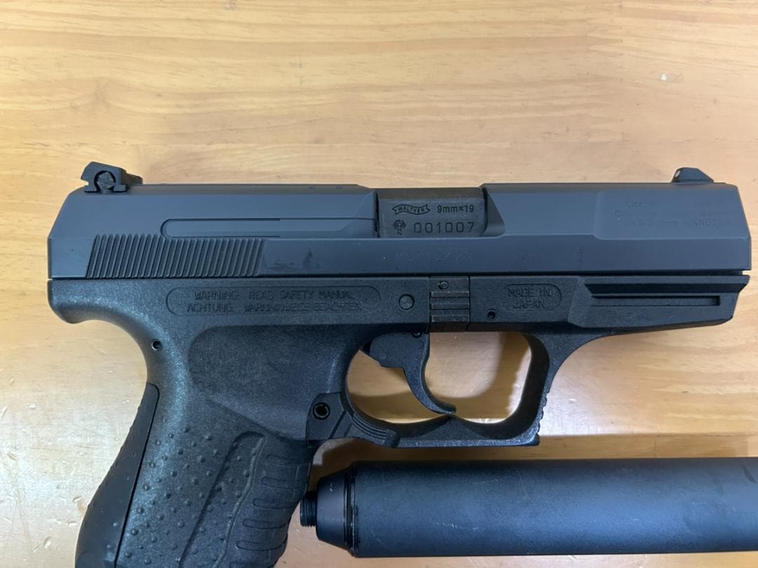 マルゼン ワルサー P99 ガスブローバック ブラック サプレッサー・マガジン付