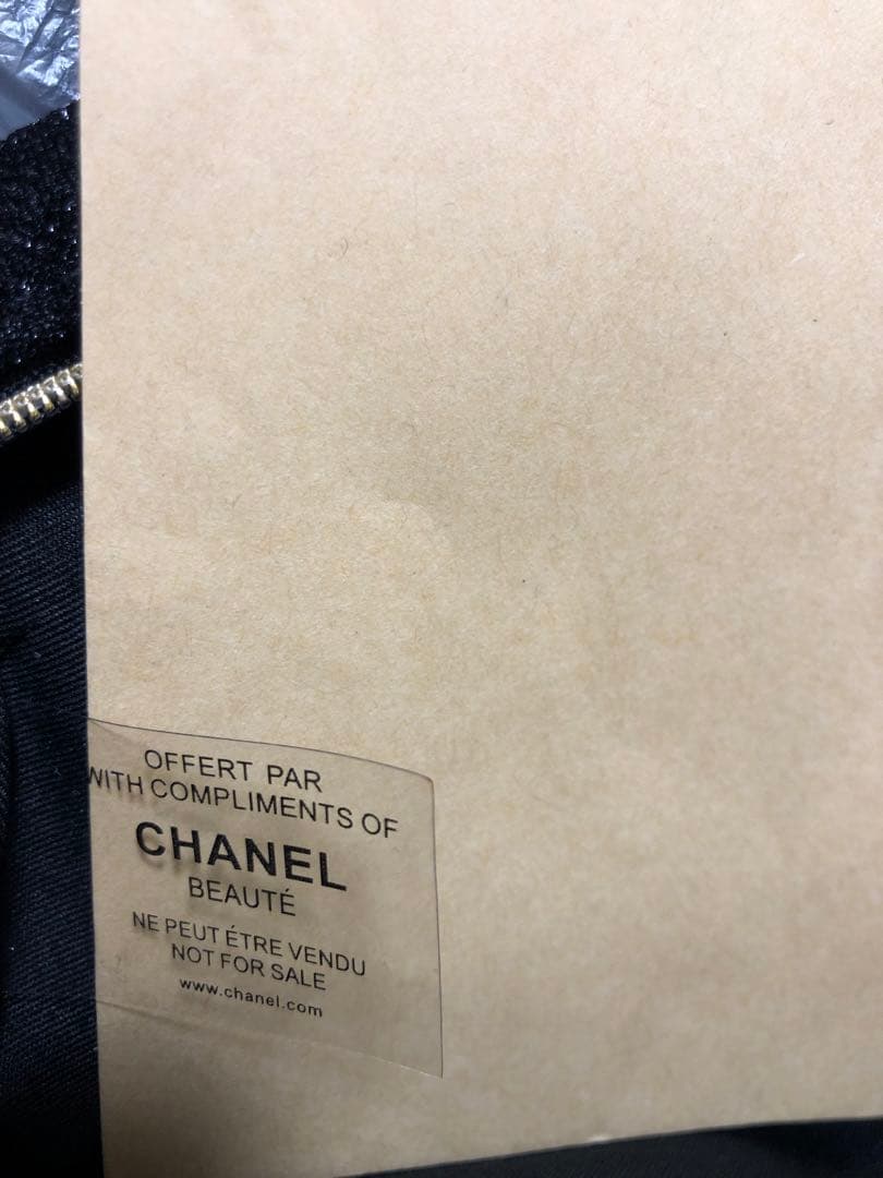 シャネル Chanel コスメ ポーチ ブラック 新品、未使用