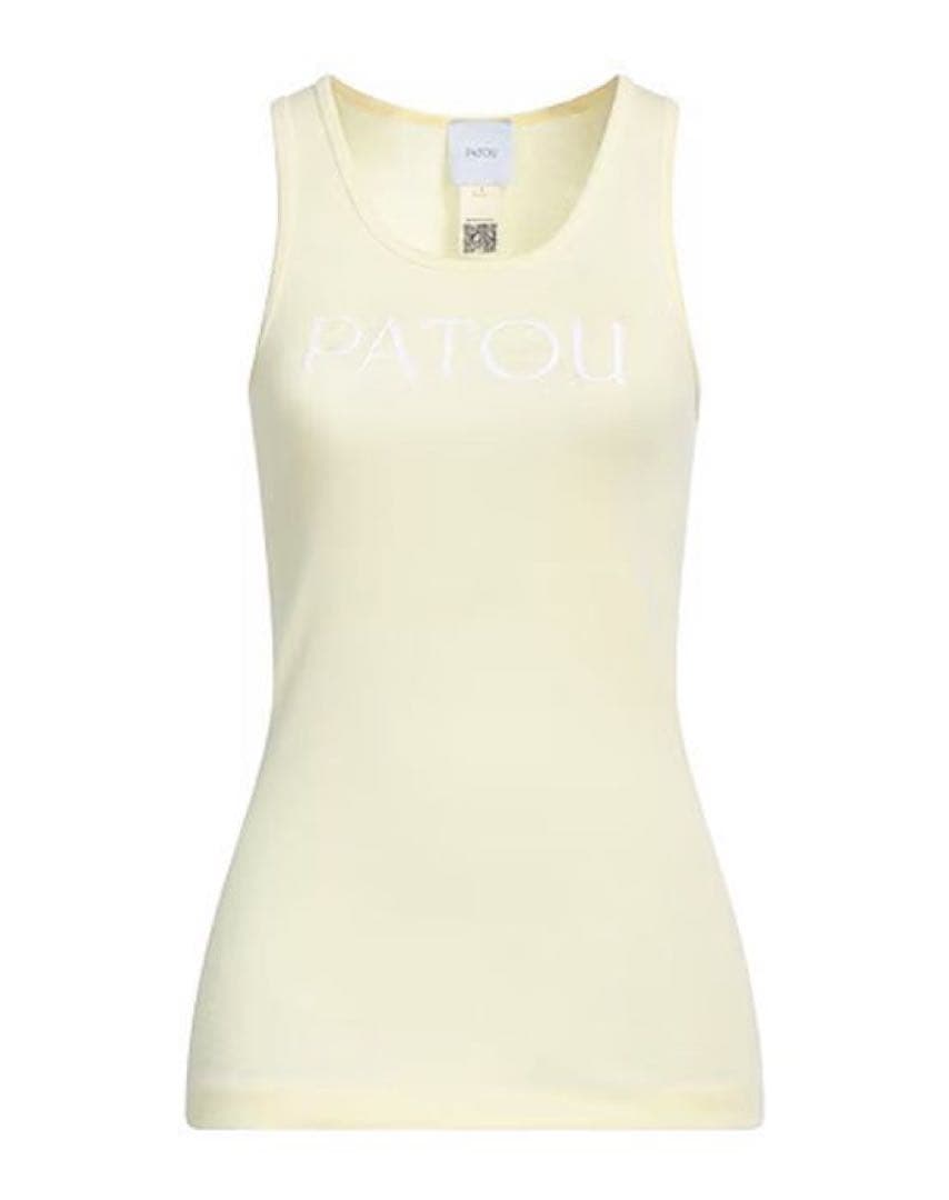 PATOU　オーガニックコットン タンクトップ　イエロー　XS