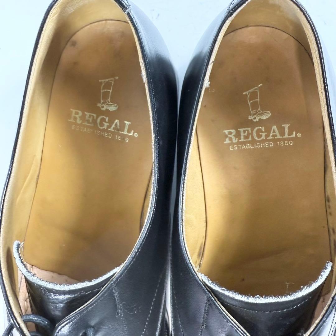 【極美品】REGAL リーガル〈2794〉ストレートチップ（26）革靴　黒