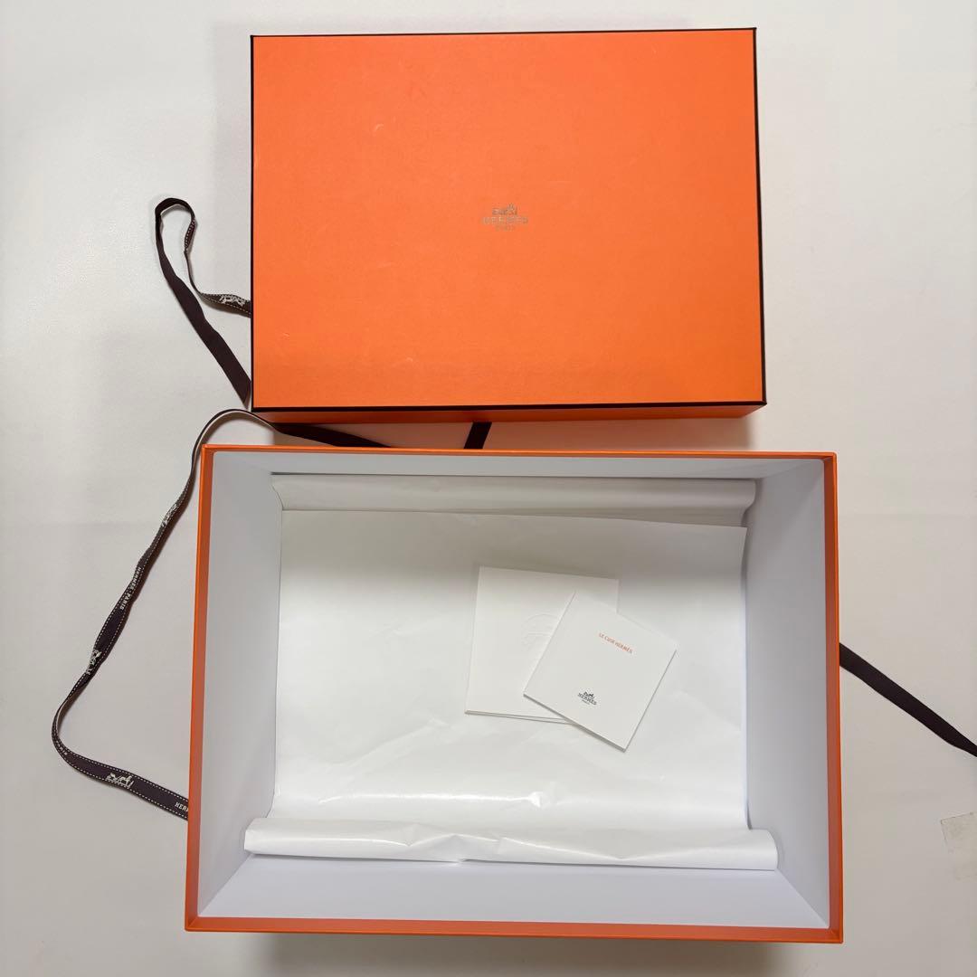 美品　エルメス　空箱　515 インザループ18 バッグ用 リボン付き