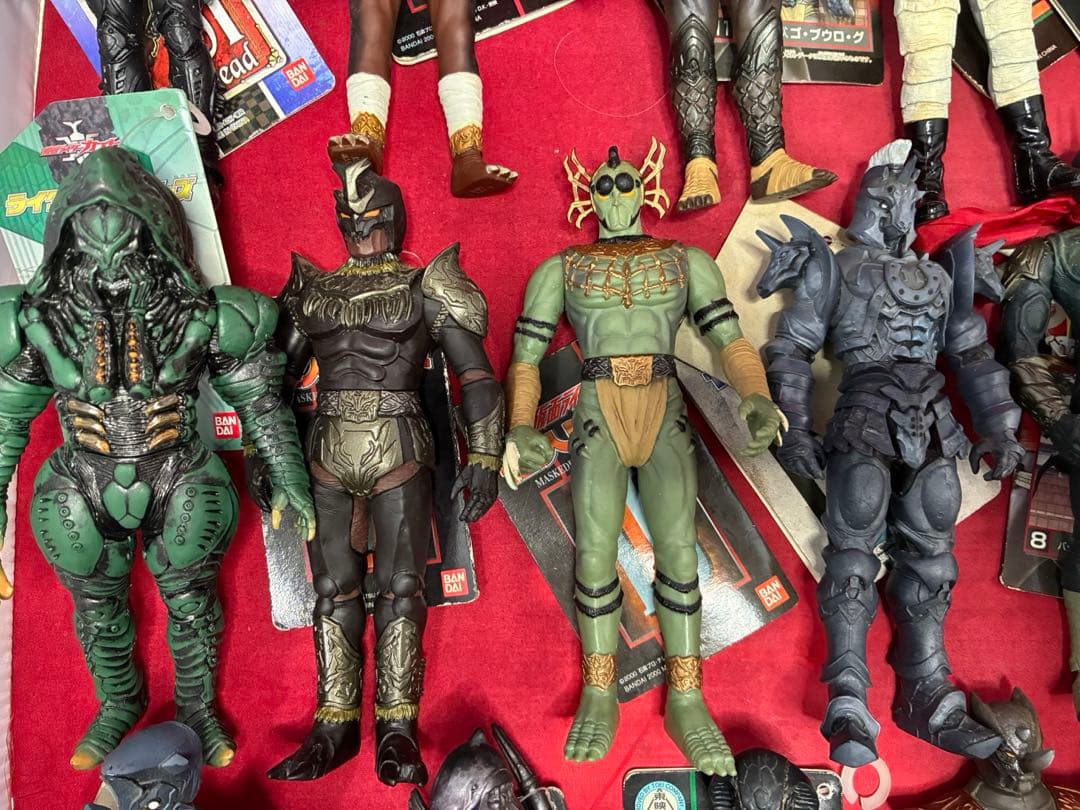 タグ付き 仮面ライダー 怪人シリーズ 21体 まとめ売り ソフビ