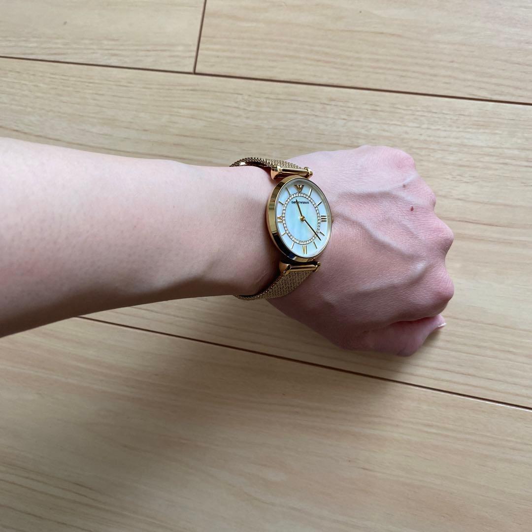 エンポリオアルマーニ　時計　ゴールド