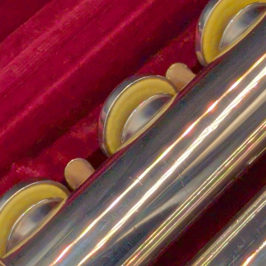 フルート　調整済　ヤマハ　YFL311（頭部管銀製Eメカ仕様銀メッキ仕上げ）