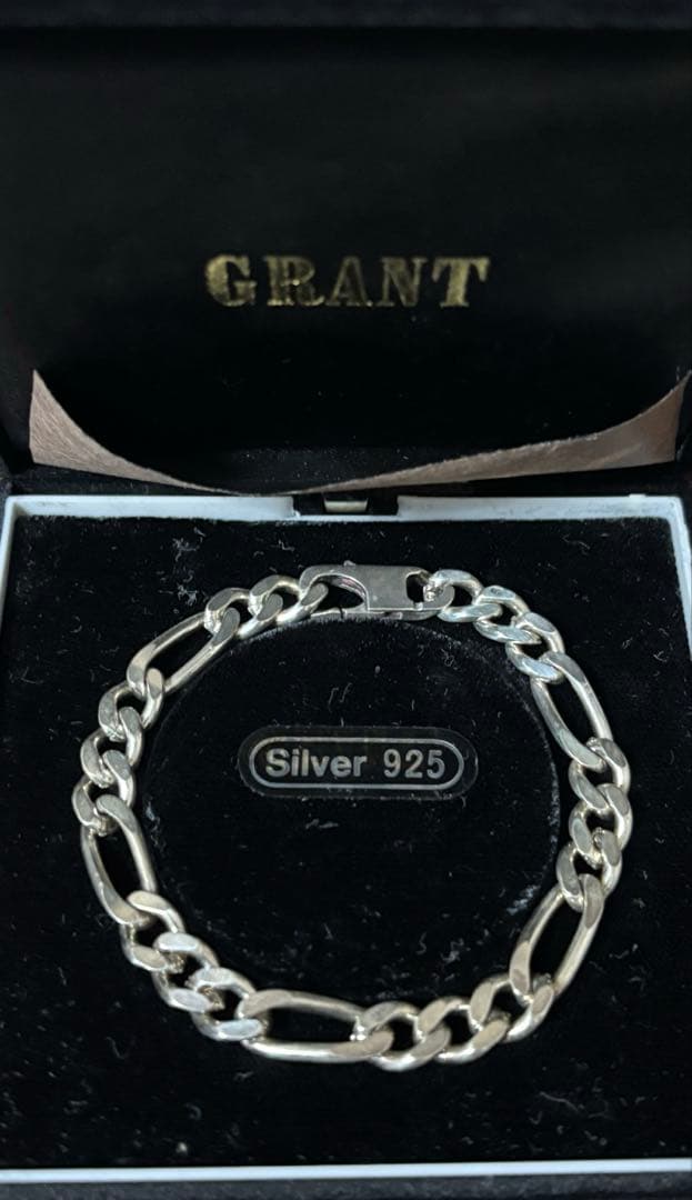 シルバー925 フィガロチェーン ブレスレット ジュエリー アバランチ