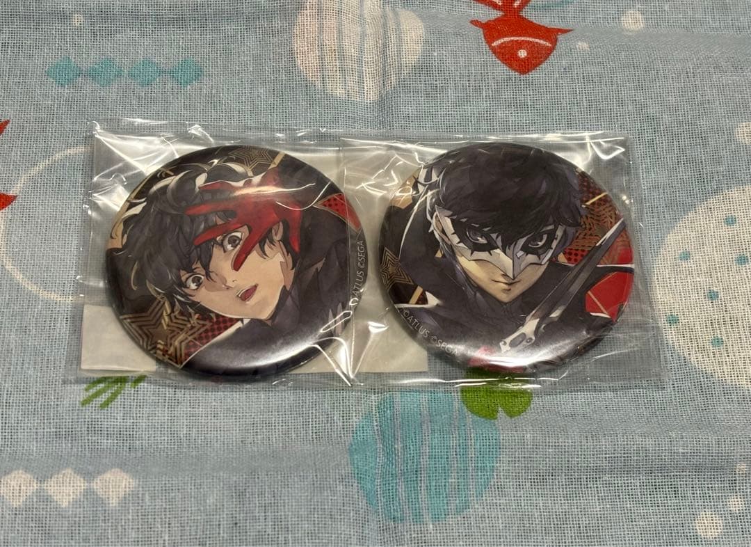 ペルソナ5　PERSONA5　楽天コレクション　缶バッジ　主人公
