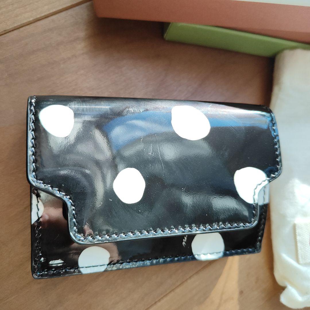 MARNI ドット柄 レザー 3つ折り財布