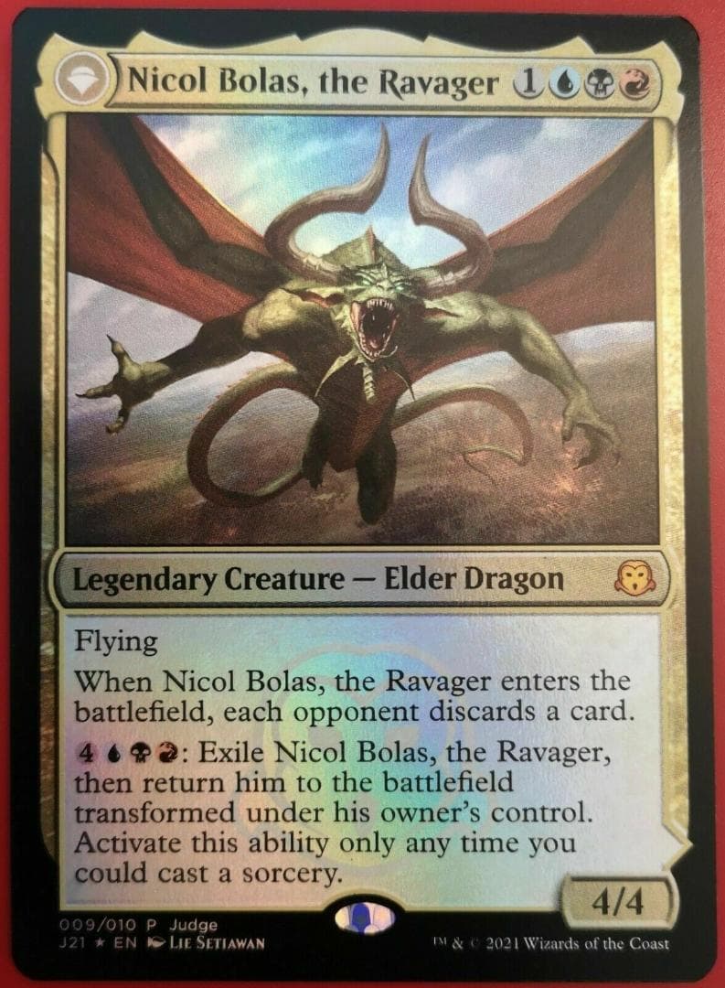 MTG ジャッジプロモ版 破滅の龍、ニコル・ボーラス FOIL