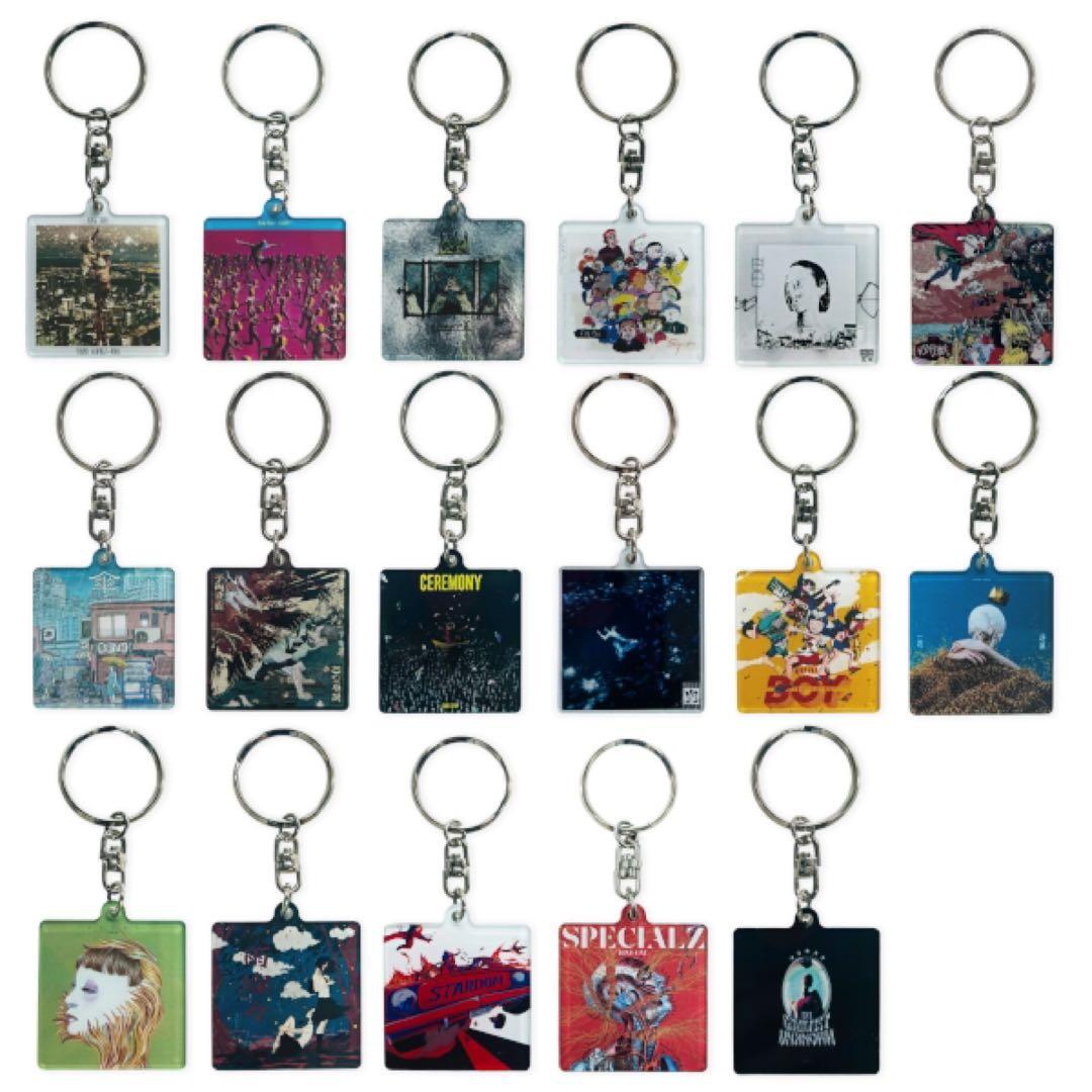 King Gnu CDジャケット アクリルキーチェーン 全17種セット
