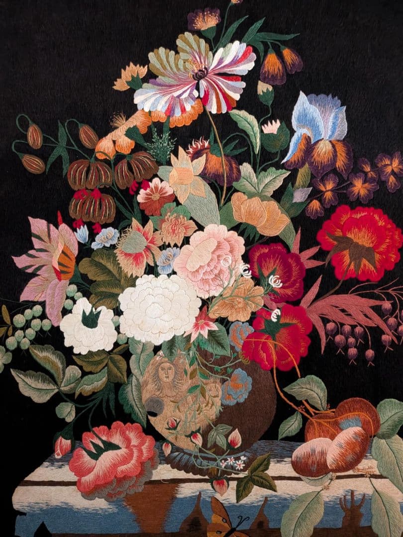 刺繍 絵画 刺繍作品 ハンドメイド 77×93㎝