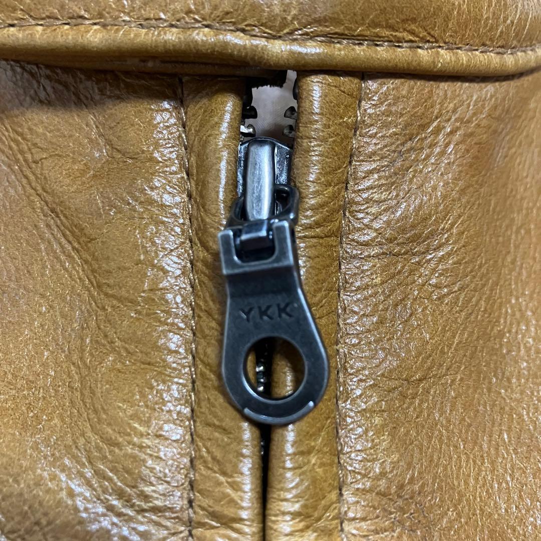 UNIQLO ユニクロ オールドユニクロ レザージャケット ブラウン 牛革 XL