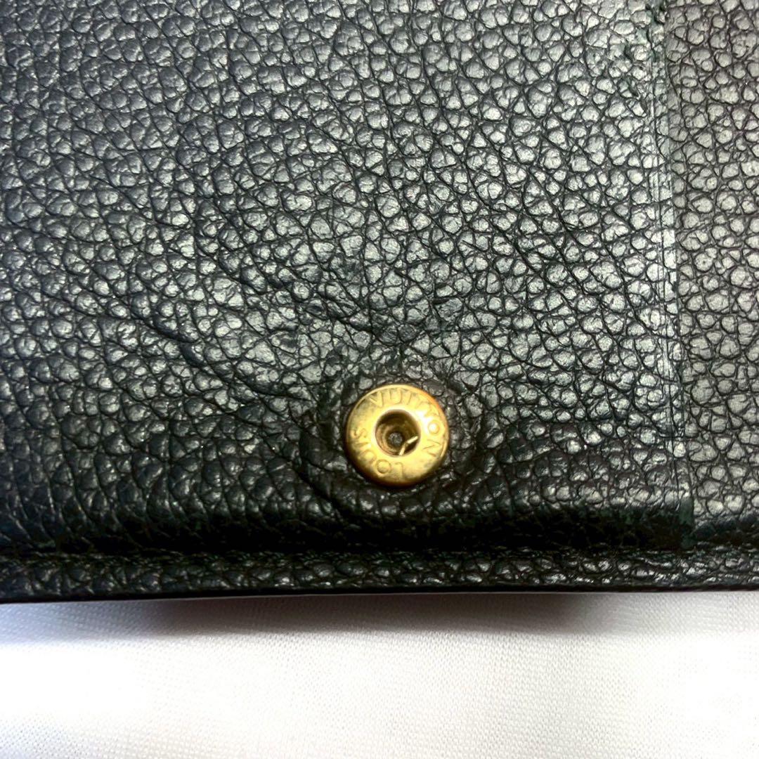 【新型】ルイヴィトン アンプラント クレア ブラック 二つ折り財布　RFID搭載