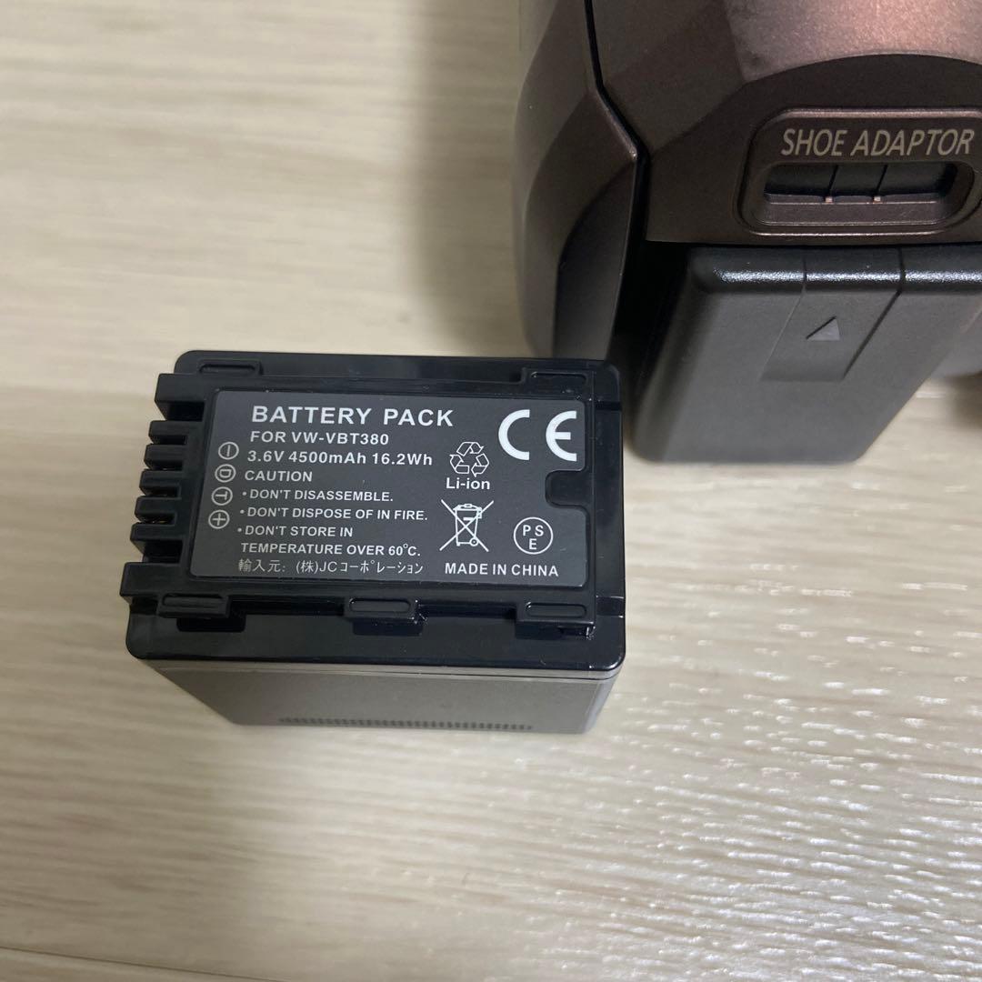 【美品】Panasonic VX992MS 4Kビデオカメラ 互換バッテリー付き