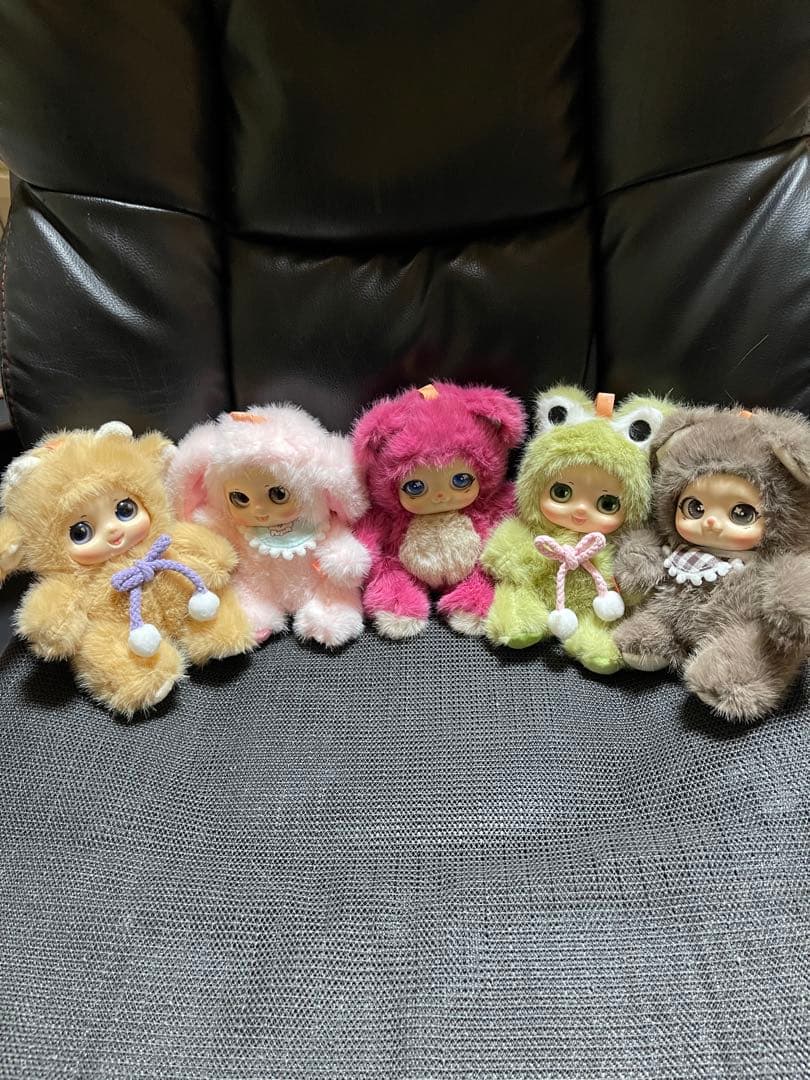 ふわふわアニマルドール5点セットです。